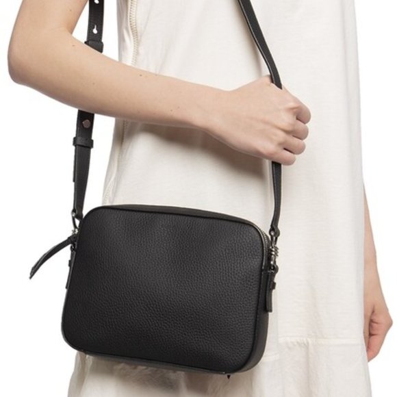 ALLSAINTS Captain Lea Leather Crossbody Bag - Picture 11 of 12